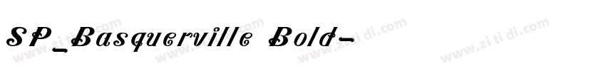 SP_Basquerville Bold字体转换